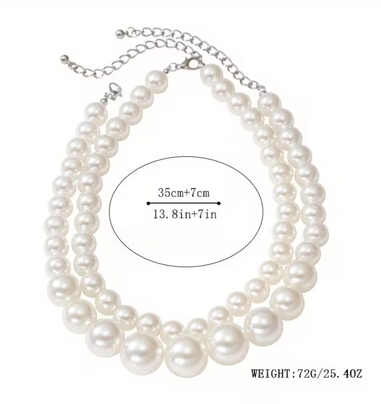 Collar doble de Perlas