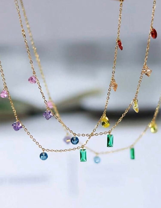 Rainbow Stone Necklace